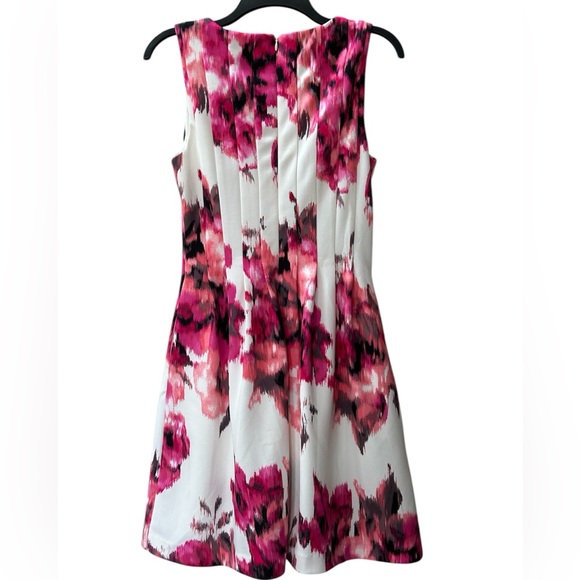 Jessica Howard Floral Watercolor Lined Sleeveless Dress Size 6 - Picture 3 of 13